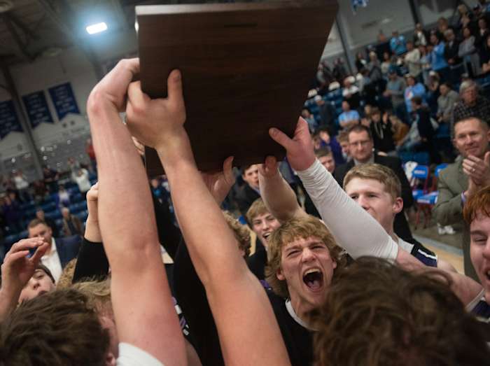 Breese Central vs Breese Mater Dei Illinois boys basketball February 23 2023 Paul Halfacre 15659